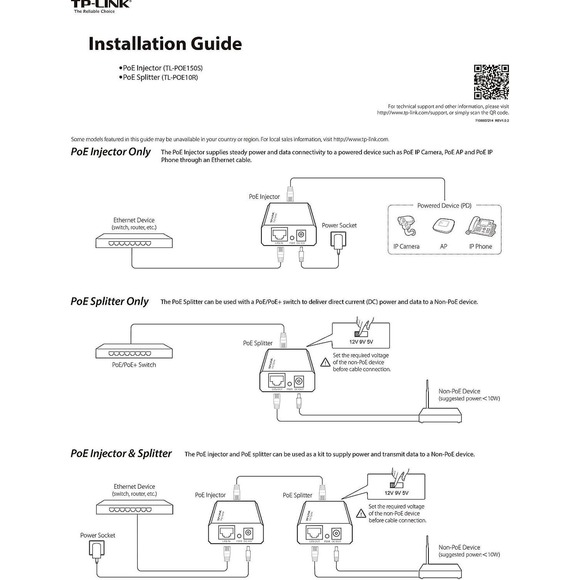 TP-LINK TL-POE150S Gigabit PoE Injector Black - Picture 4 of 5